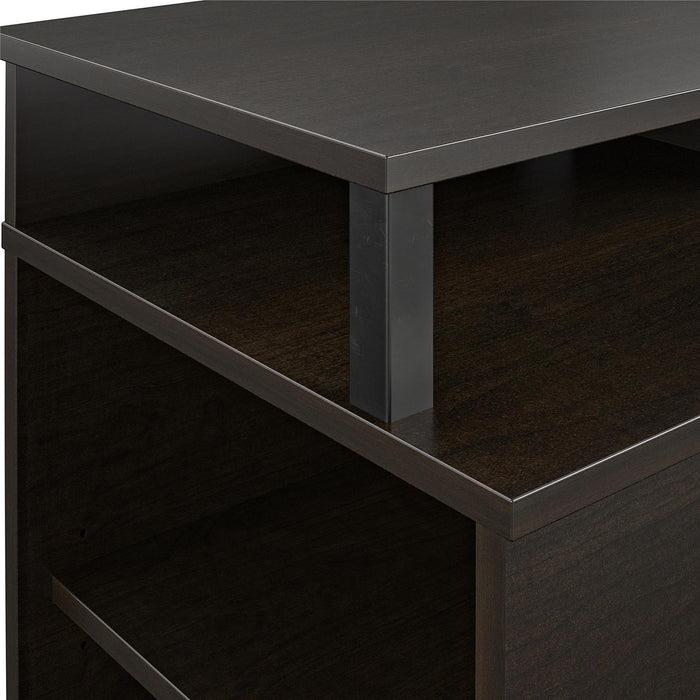 Meuble pour téléviseur Mason d’Ameriwood Home avec foyer électrique pour téléviseurs jusqu’à 65 po - espresso