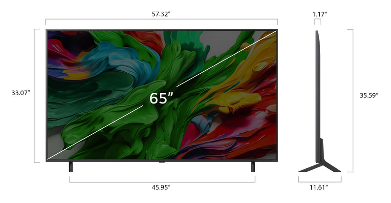 Téléviseur intelligent Mini DEL evo LG QNED85 UHD 4K de 65 po avec IA et webOS (65QNED85AUA.ACC) - modèle 2025