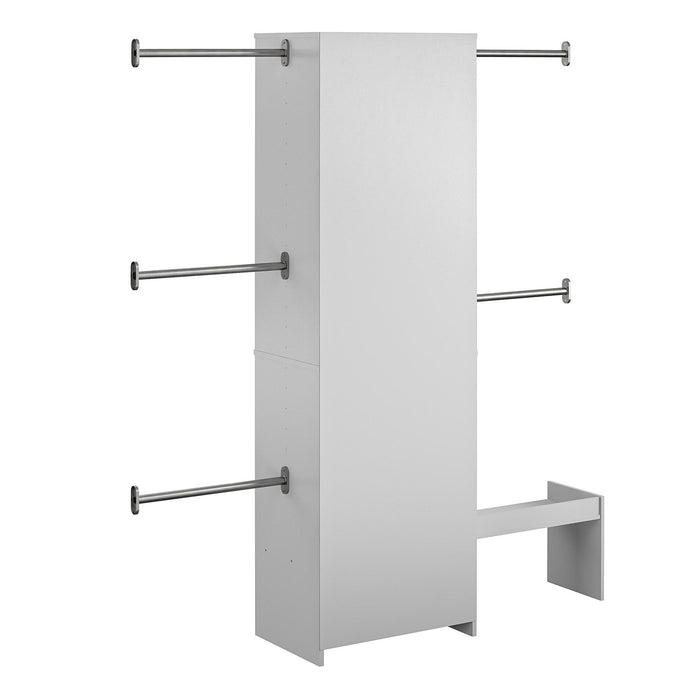 Système d’organisation de garde-robe réglable Grow with Me Little Seeds pour enfants - gris