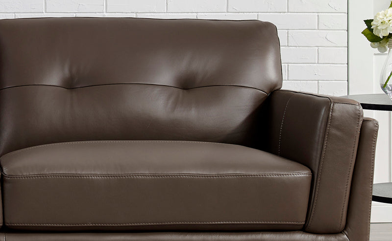 Sofa Rowan de Hydeline en cuir - brun