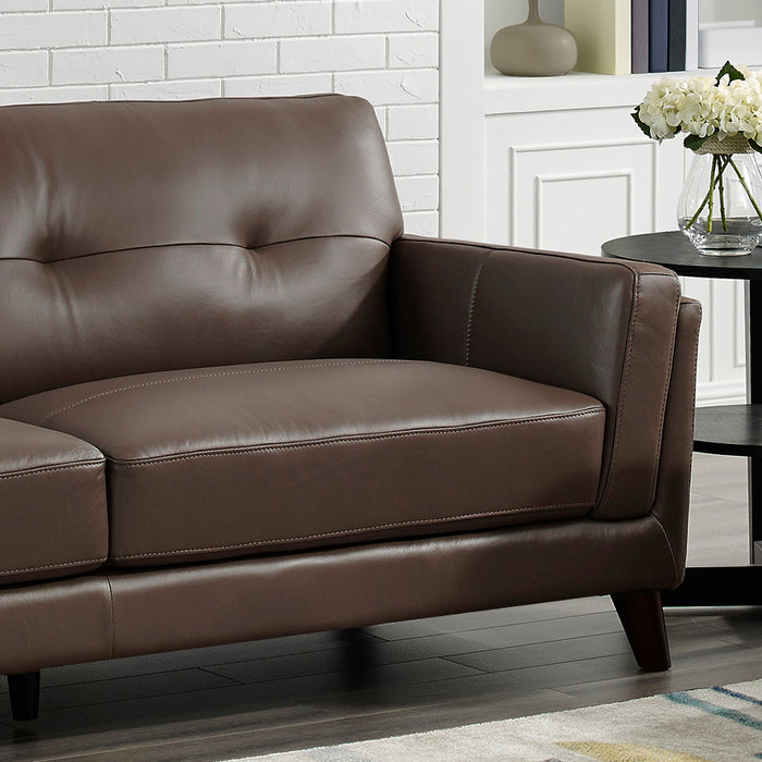 Sofa Rowan de Hydeline en cuir - brun