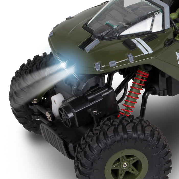 Véhicule télécommandé Rock Hog UNSC Warthog Rock Crawler de NKOK