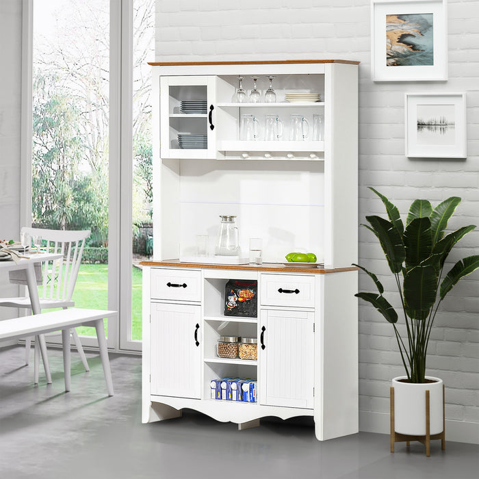 HOMCOM Buffet Vaisselier avec Tiroir et 3 Armoires