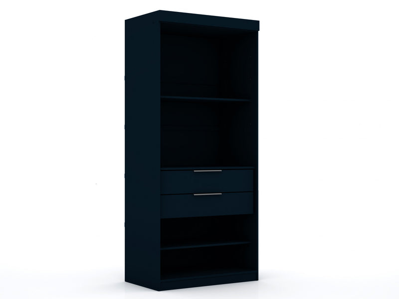 Armoire contemporaine moderne Mulberry 36\" en bleu minuit
