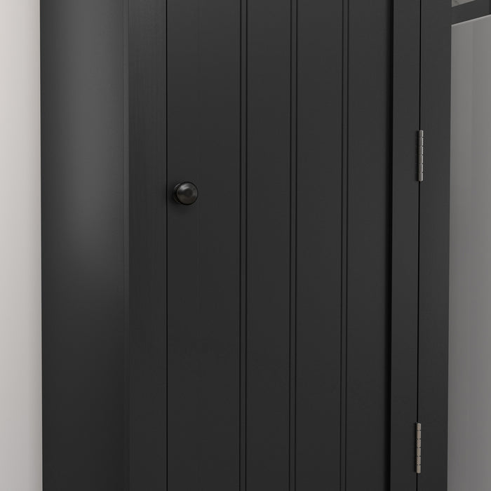 HOMCOM Armoire de garde-manger de cuisine avec tablettes reglables