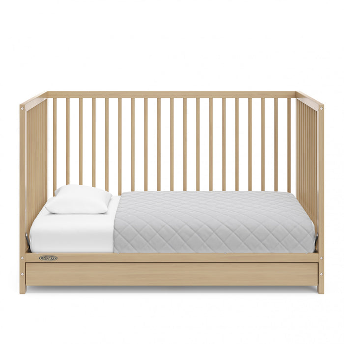 Graco Teddi Lit de bebe convertible 5-en-1 avec tiroir - Bois clair