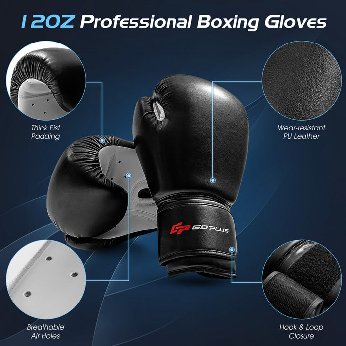 Sac De Boxe Autoportant 178 Cm Et 100 Kg Goplus, Avec 12 Amortisseurs De Base A Ventouse