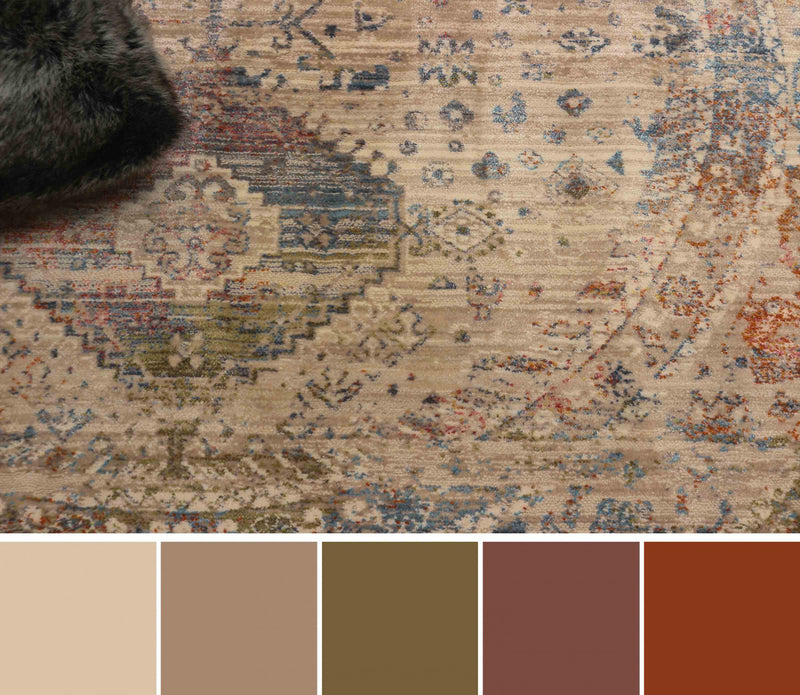 Tapis Traditionnel Ethel 5'0\" x en Multi