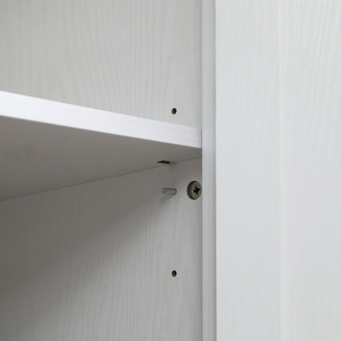 HOMCOM Garde-Manger Cuisine 183cm Buffet Armoire Blanc