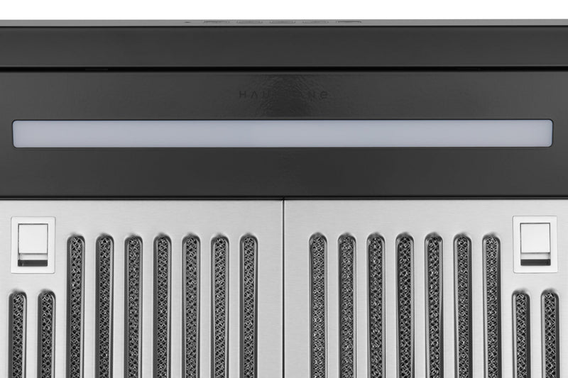 Hotte de cuisine sous-meuble convertible Hauslane Chef 30 pouces noire