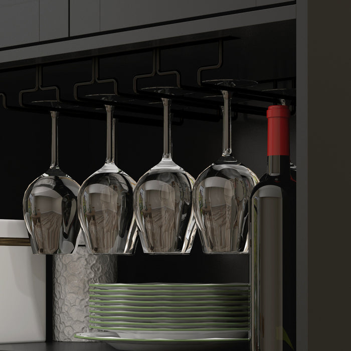 HOMCOM Armoire de rangement pour garde-manger de cuisine, noir