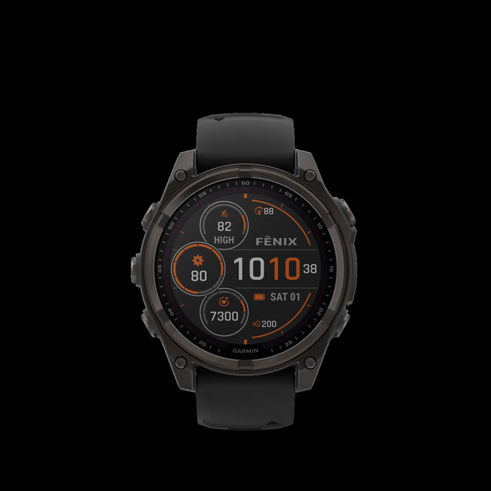  Carbon Gray Dlc Titanium With Black/pebble Gray Silicone Band