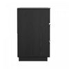Chrystie Contemporary Modern 2-Piece Dresser and Nightstand in Black | Commode et table de nuit contemporaines modernes Chrystie 2 pieces en noir