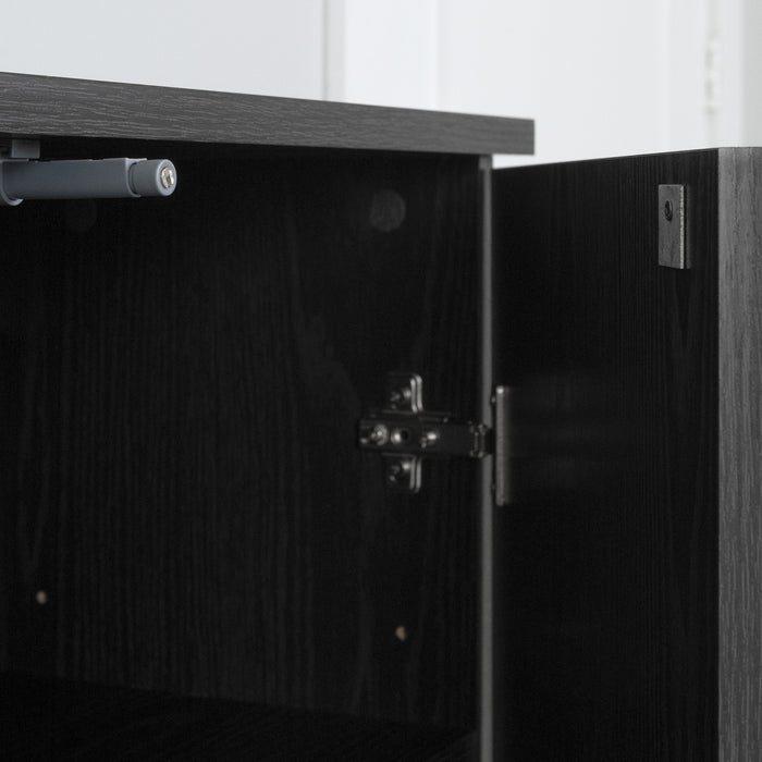 Arum Ensemble De 2 Buffets Avec 2 Portes Chene Noir, De Meubles South Shore