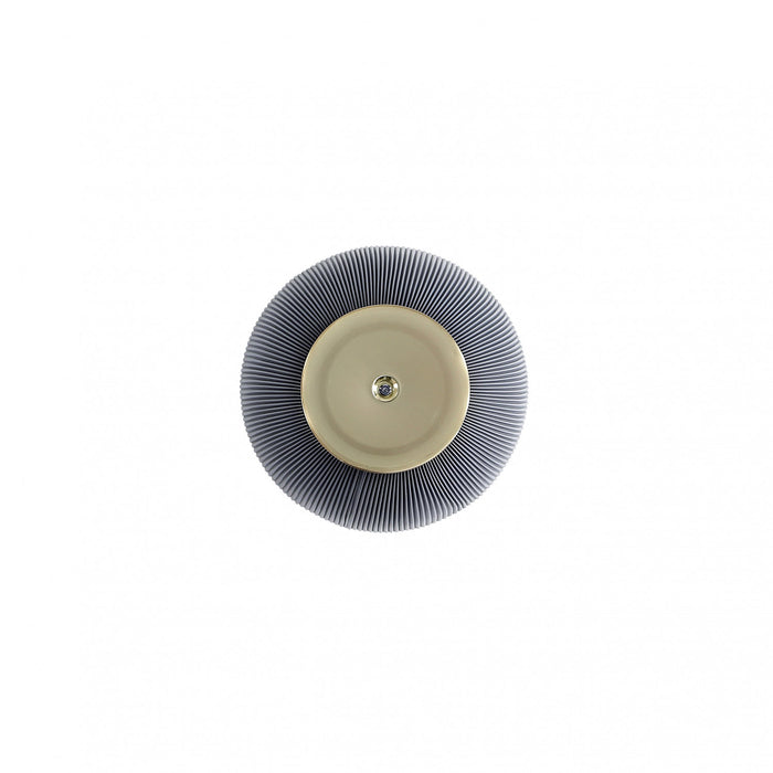 Table d’appoint Anderson moderne avec plateau en pierre frittee et revetement gris – Lot de 2