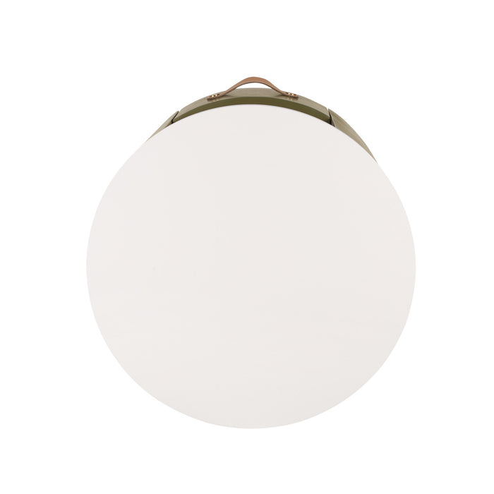 La table de nuit moderne Olivia au design incurve avec tiroir de rangement, couleur verte