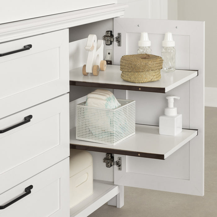 Daisie Table A Langer Avec Pourtour Amovible - Blanc Solide