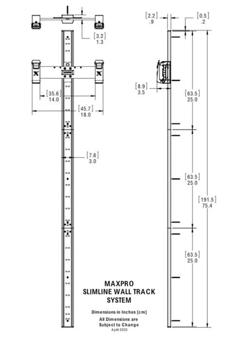 Systeme De Rail Mural Maxpro Fitness Pour Machine De Fitness Maxpro - Exercice, Construire, Bruler Et Tonifier. Force, Hiit, Plyo