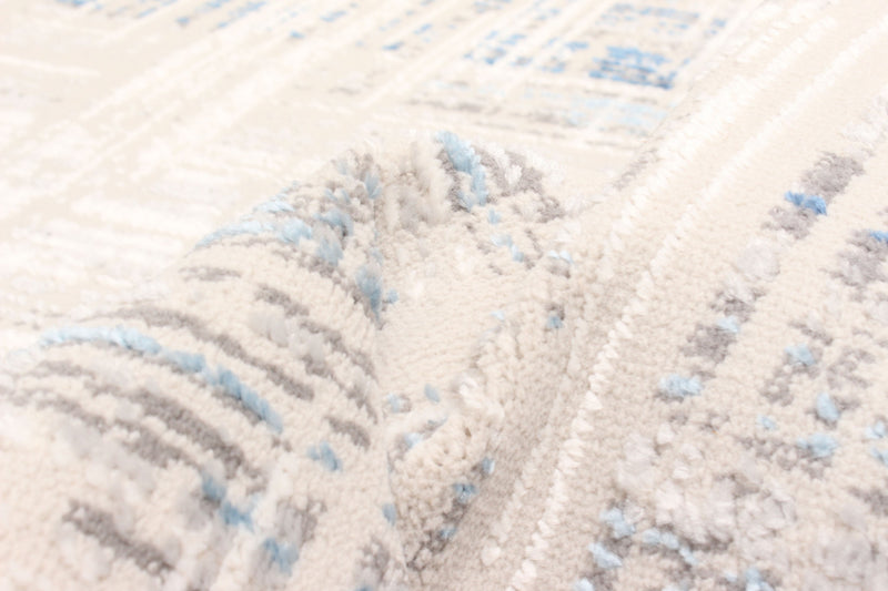Tapis Contemporain/Moderne Quinn 8'0\" x 10'0\" en Bleu