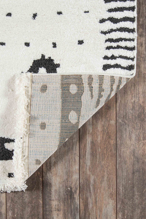 Tapis Contemporain Lyra 7'6\" x 9'6\" en Ivoire