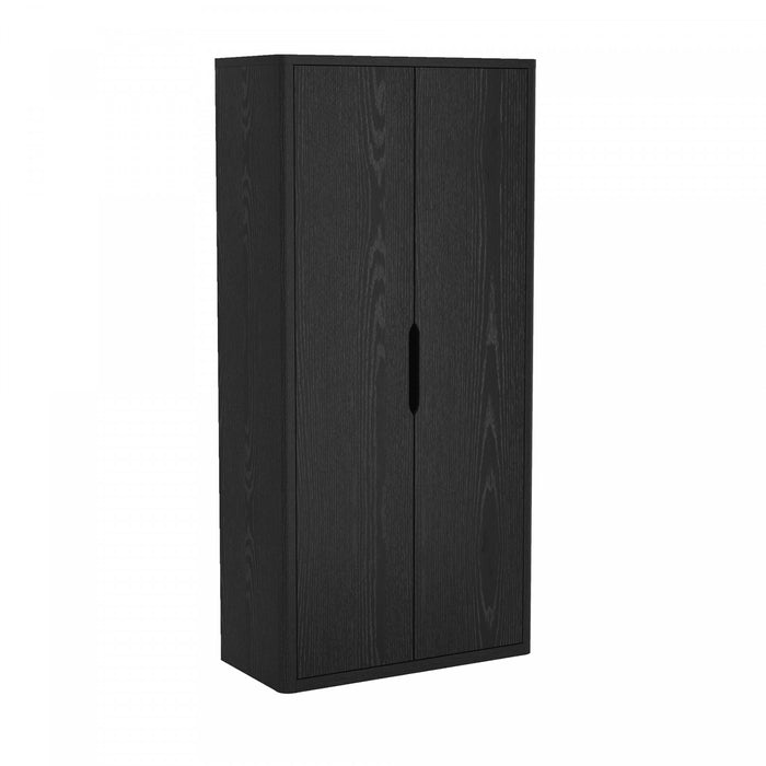 Armoire bibliotheque moderne Rivington 38\" en noir