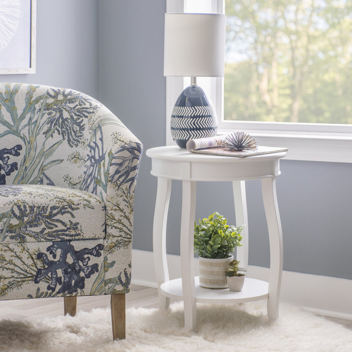 Table de fauteuil Rainbow - blanche