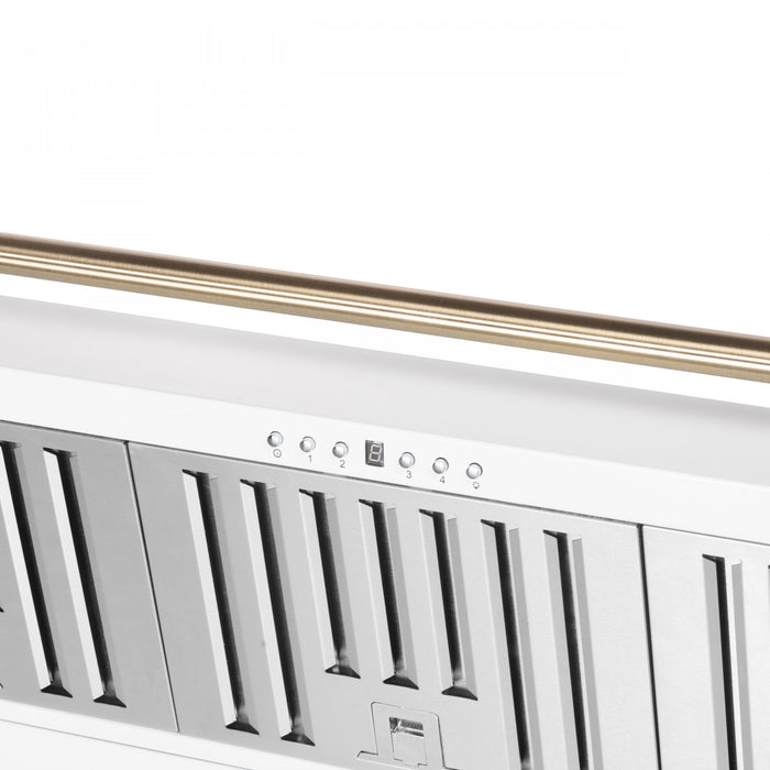 Hotte de cuisiniere murale Aria de 48 po, blanc-FRHWM5095-48WHT