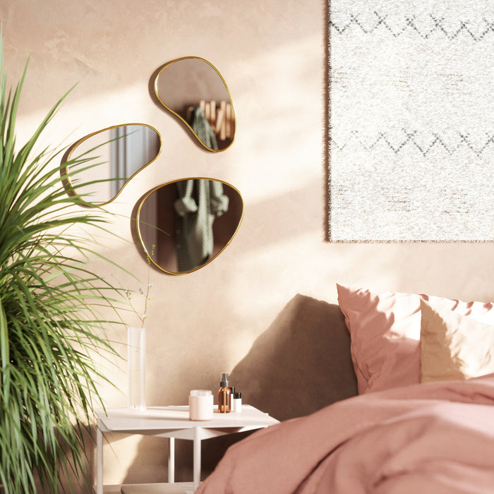 Miroirs Hubba Pebble de Umbra - ensemble de 3