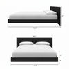 Satori Low Platform Full Bed Set | Lit plateforme bas Satori avec tete de lit Double