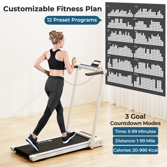 Tapis De Course Pliant 3 En 1 12km/h Goplus