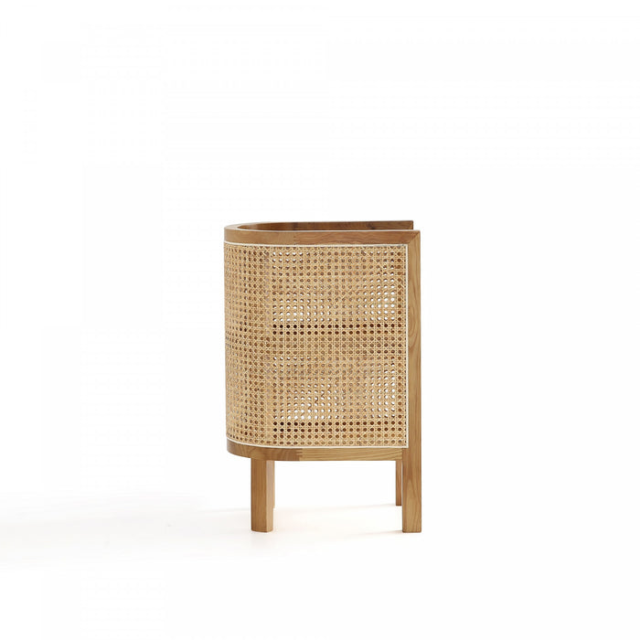 Table d’appoint chic industriel Versailles en naturel - Lot de 2