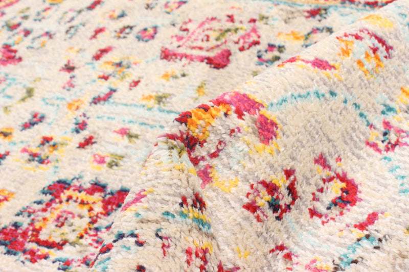 Tapis de Couloir Traditionnel Jasmine 2'8\" x 8'2\" en Ivoire