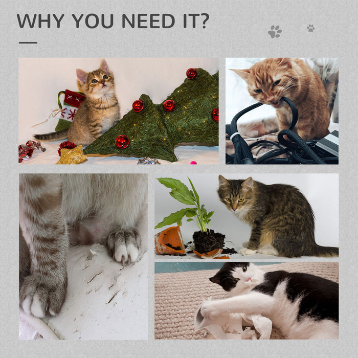 Pawhut Arbre A Chat, Tour A Chat A Plusieurs Niveaux De 47 Po Avec Griffoir, Hamac, Condo Pour Chat, Perchoir, Balle Jouet, Grand Arbre A Chat Pour Chat D'interieur, Gris