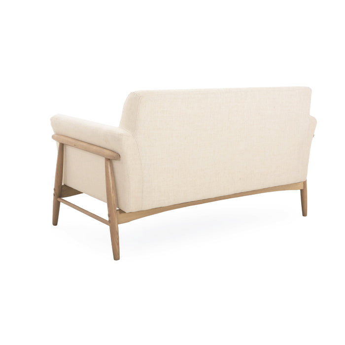 Harper Canape deux places compact moderne en tissu, beige