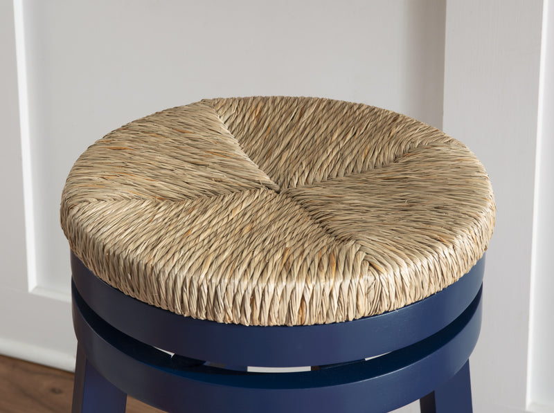 Tabouret Morgan de hauteur comptoir - bleu marine