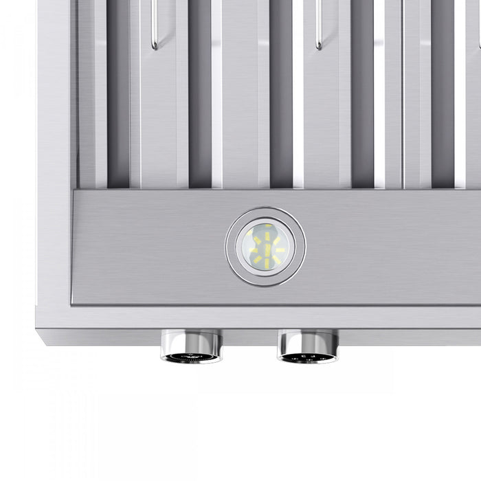 Hotte murale Biagio de 30 po, acier inoxydable, modele robuste – FRHWM5009-30