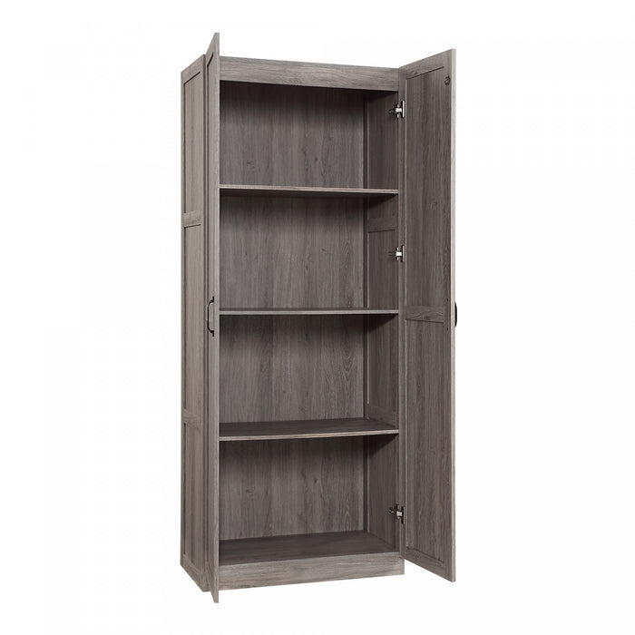 Armoire-penderie moderne Cornelia 2 pieces en gris