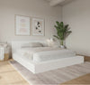 Kanso Low Platform Bed Set King Bed | Kanso Lit a Plateforme Basse avec Tete de Lit