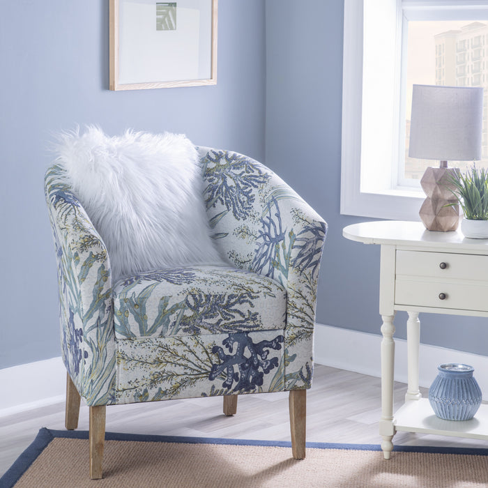 Fauteuil d’appoint Simon en tissu Oceanside - gris