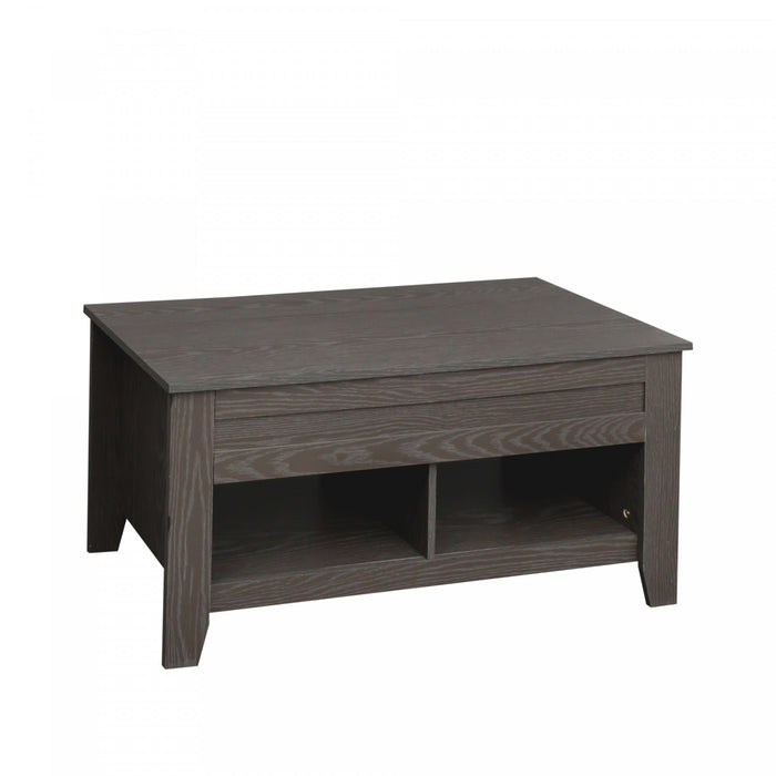 Table Basse à Plateau Surélevé et Table de Bout Gris Strauss, 2 Mrcx