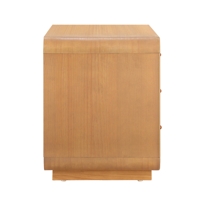 Sophia Table de Nuit Moderne avec Rangement et Tiroir, Naturel