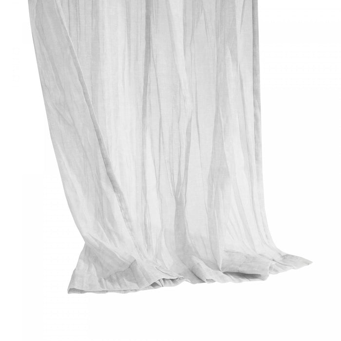 Panneau de rideau transparent Paloma abricot à double têtes d’Habitat - 52 x 95