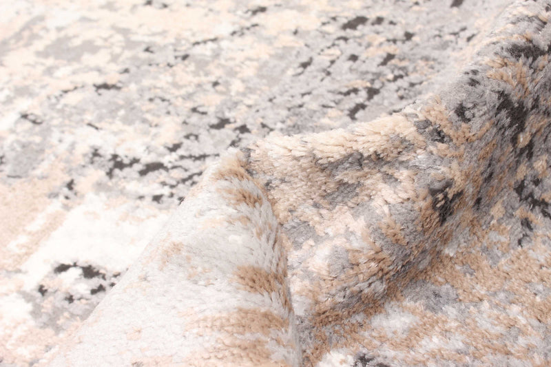 Tapis Contemporain/Moderne Bronte 2'8\" x 8'2\" en Taupe