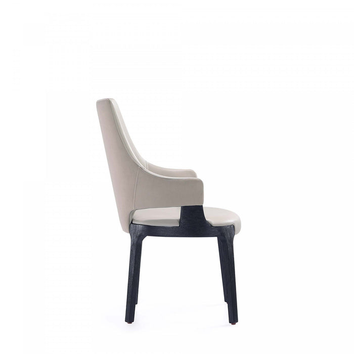 Ensemble de 6 chaises de salle a manger Kara Modern en gris clair