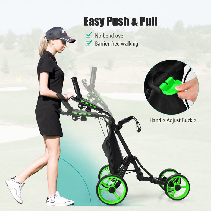 Chariot De Golf 4 Roues Goplus