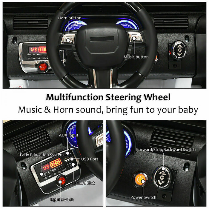Voiture Electrique Pour Enfant 12v Costway – Bluetooth – Telecommande – Lecteur Mp3