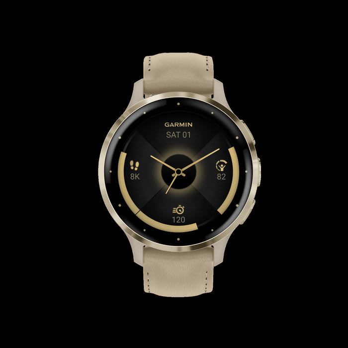 Garmin Venu® 3s Montre Gps Intelligente - Suivi De La Sante Avec 14 Jours D'autonomie, 41 Mm - Boitier Gris Francais