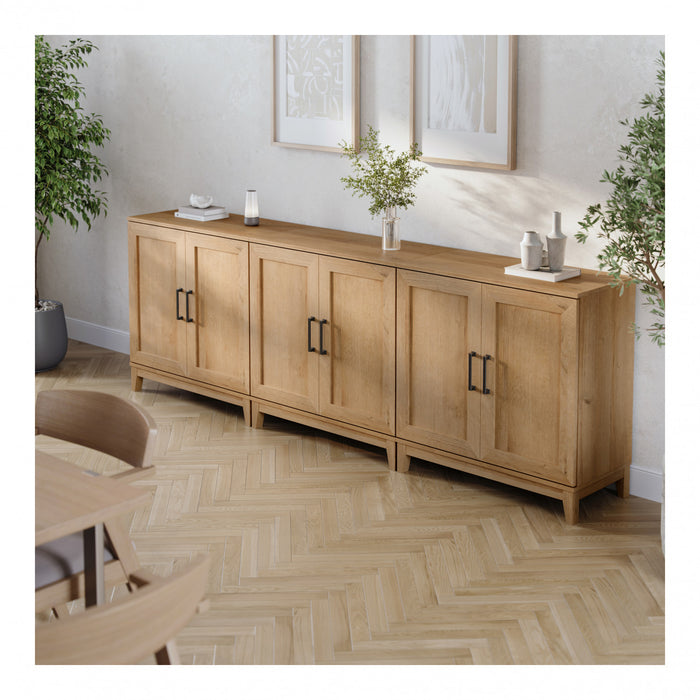 Modulr Armoire D’appoint A 1 Tablette Reglable – Chene Naturel