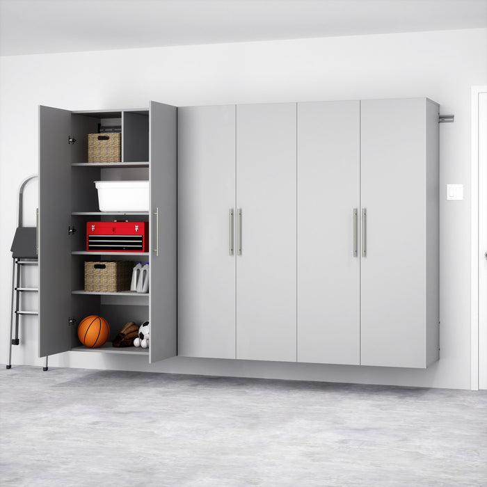 Hangups Armoire De Rangement De Garage 108 Pouces, Ensemble E De 3 Pieces – Gris Clair
