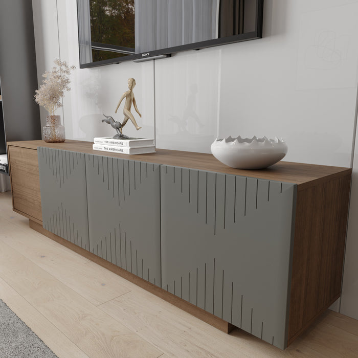 Meuble pour téléviseur Riva Nordika de 72 po - noyer